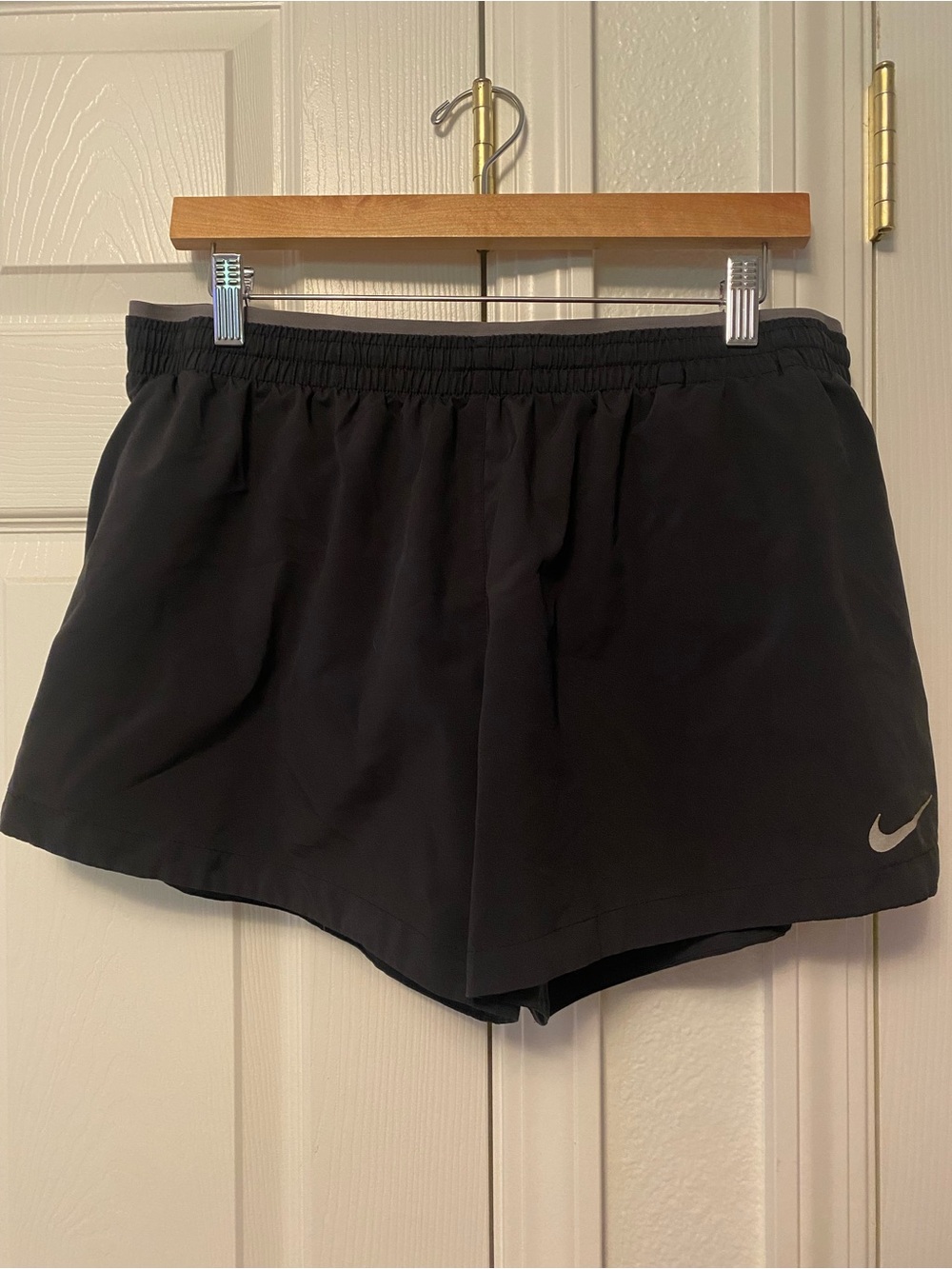 Nike Black Women's Running Shorts with Reflective Swoosh